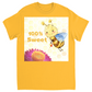 Pastel 100% Sweet Unisex Adult T-Shirt Gold Shirts & Tops apparel