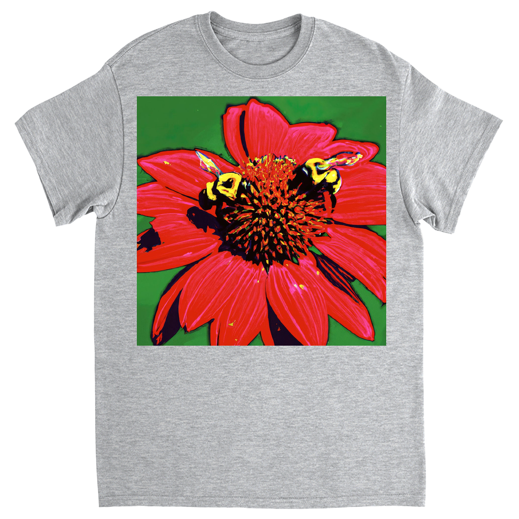 Red Sun Bees T-Shirt Sport Grey Shirts & Tops apparel Red Sun Bees