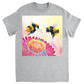 Cheerful Bees Unisex Adult T-Shirt Sport Grey Shirts & Tops apparel