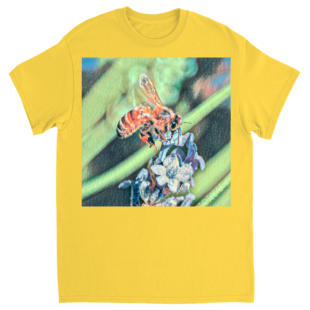 Delicate Job Painted Bee Unisex Adult T-Shirt Daisy Shirts & Tops apparel