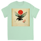 Vintage Japanese Bee with Sun Unisex Adult T-Shirt Mint Shirts & Tops apparel Vintage Japanese Bee with Sun