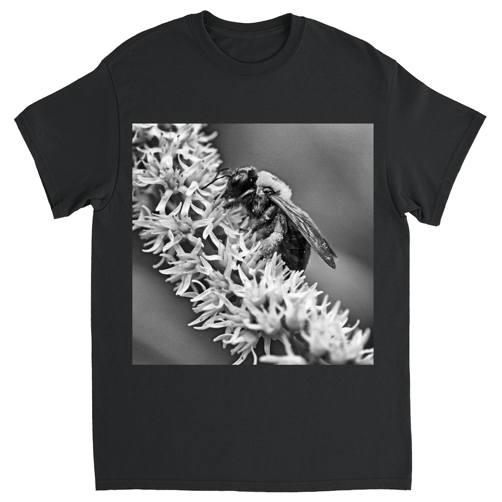 B&W Bee Unisex Adult T-Shirt Black Shirts & Tops apparel