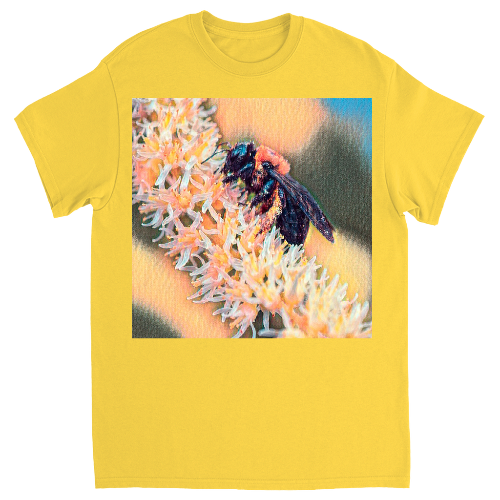 Muted Bee Unisex Adult T-Shirt Daisy Shirts & Tops