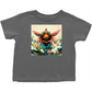 Fantasy Bee Hovering on Flower Toddler T-Shirt Charcoal Baby & Toddler Tops apparel Fantasy Bee Hovering on Flower