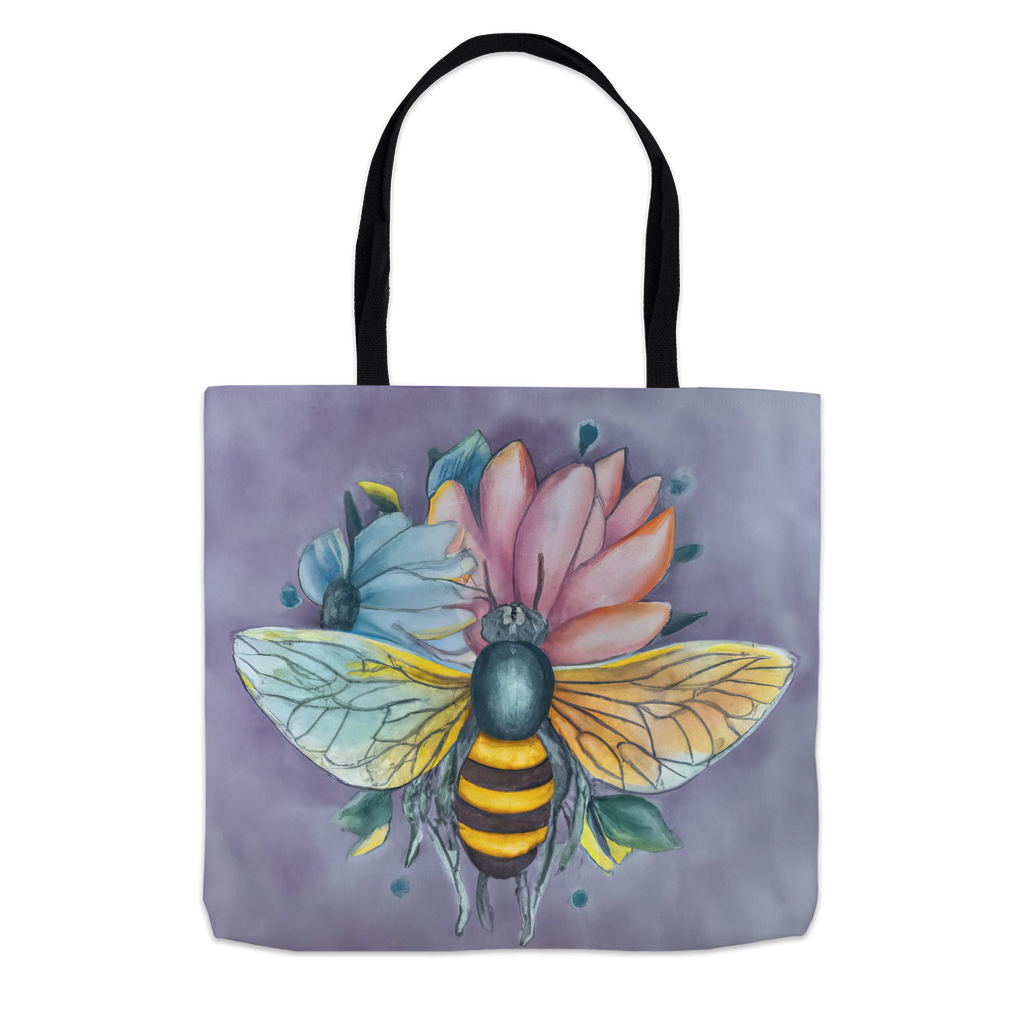 Pastel Dreams Bee Tote Bag 13x13 inch Shopping Totes bee tote bag gift for bee lover original art tote bag Pastel Dreams Bee totes zero waste bag
