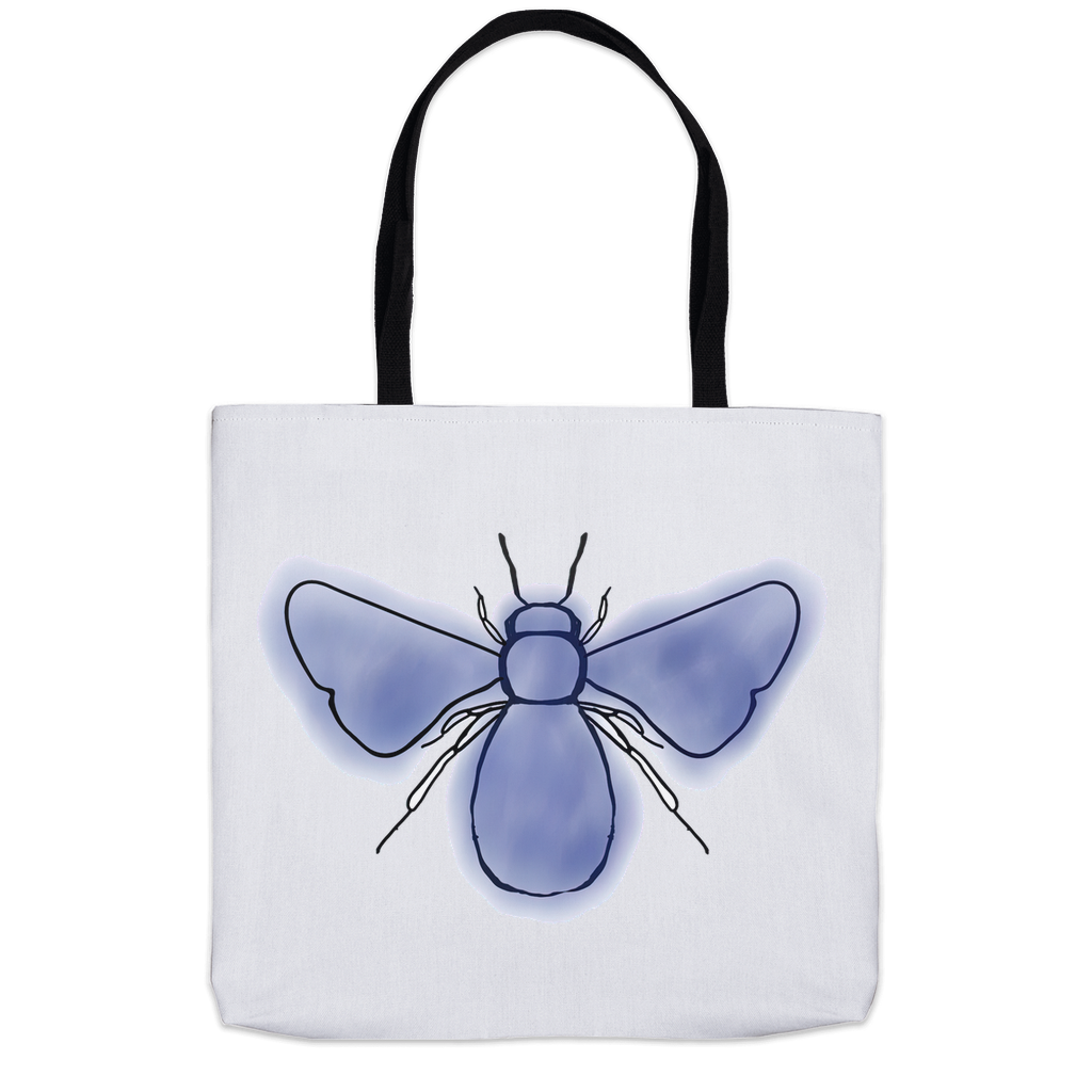 Blue Bee Tote Bag Shopping Totes bee tote bag gift for bee lover original art tote bag zero waste bag