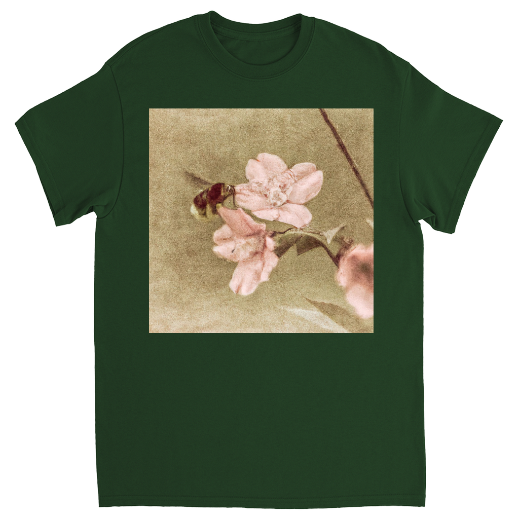 Before Dawn Bee Unisex Adult T-Shirt Forest Green Shirts & Tops apparel Before Dawn Bee