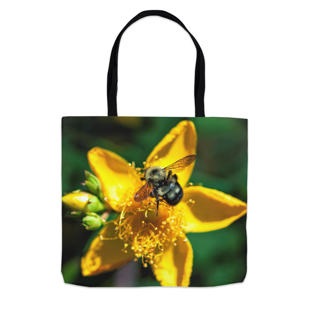 Sun Kissed Bee Tote Bag 13x13 inch Shopping Totes bee tote bag gift for bee lover gifts original art tote bag totes zero waste bag
