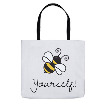 Bee Yourself Tote Bag 13x13 inch Shopping Totes bee tote bag gift for bee lover gifts original art tote bag totes zero waste bag
