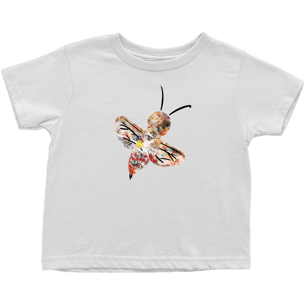 Abstract Crayon Bee Toddler T-Shirt White Baby & Toddler Tops apparel