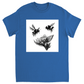 Ink Wash Bumble Bees Unisex Adult T-Shirt Royal Shirts & Tops apparel Ink Wash Bumble Bees
