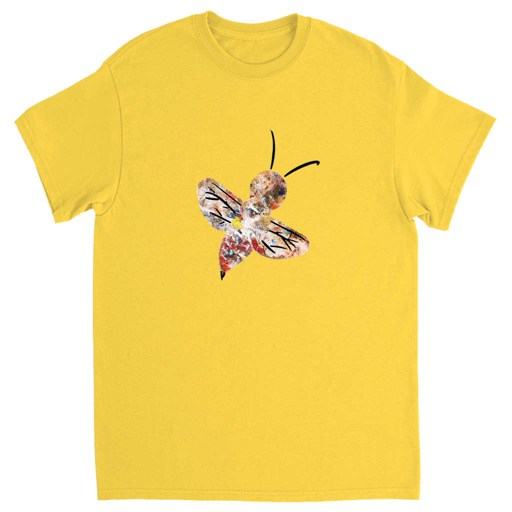 Abstract Crayon Bee Unisex Adult T-Shirt Daisy Shirts & Tops apparel