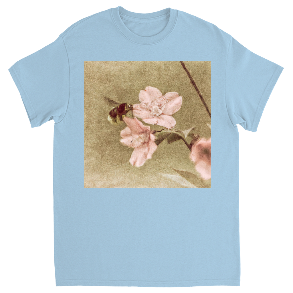 Before Dawn Bee Unisex Adult T-Shirt Light Blue Shirts & Tops apparel Before Dawn Bee