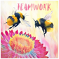 Cheerful Teamwork Poster 20x20 inch Posters, Prints, & Visual Artwork Poster Prints