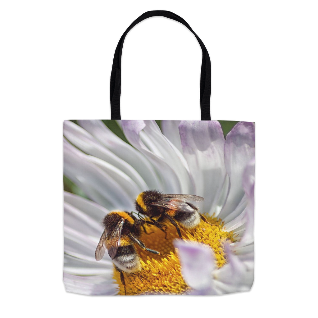 Bees Conspiring Tote Bag 13x13 inch Shopping Totes bee tote bag gift for bee lover gifts original art tote bag totes zero waste bag