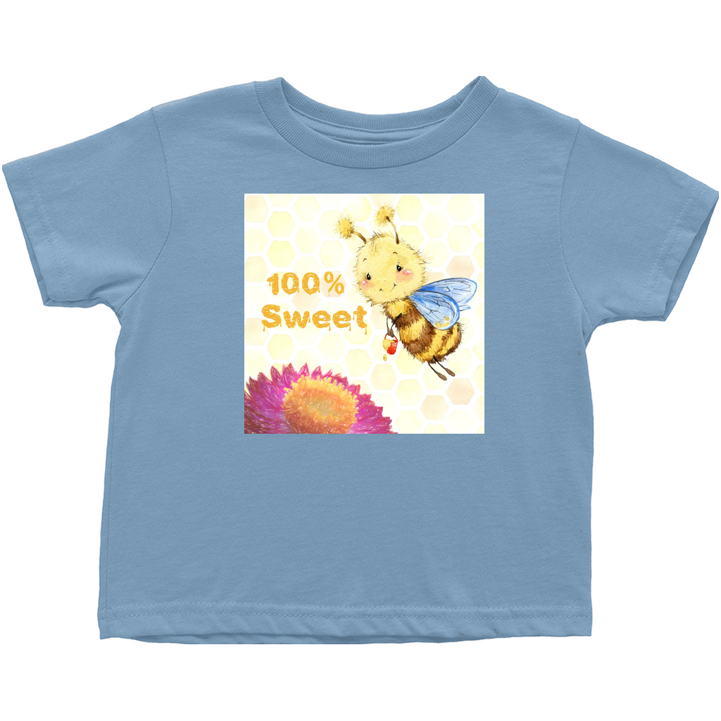 Pastel 100% Sweet Toddler T-Shirt Light Blue Baby & Toddler Tops apparel