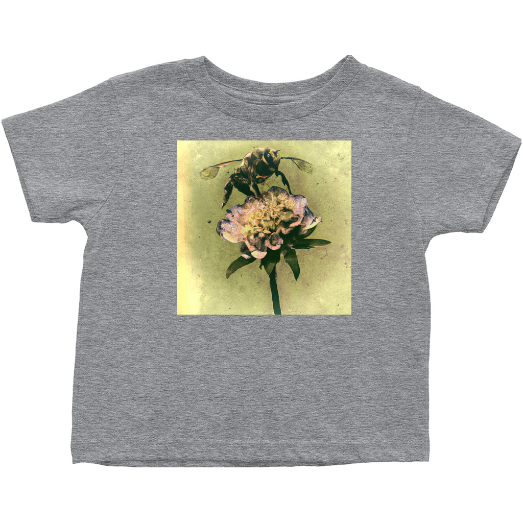 Paper Mache 5 Toddler T-Shirt Heather Grey Baby & Toddler Tops apparel Paper Mache Bee 5