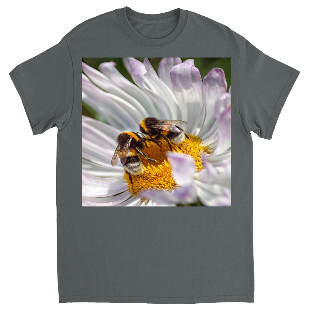 Bees Conspiring Unisex Adult T-Shirt Charcoal Shirts & Tops apparel