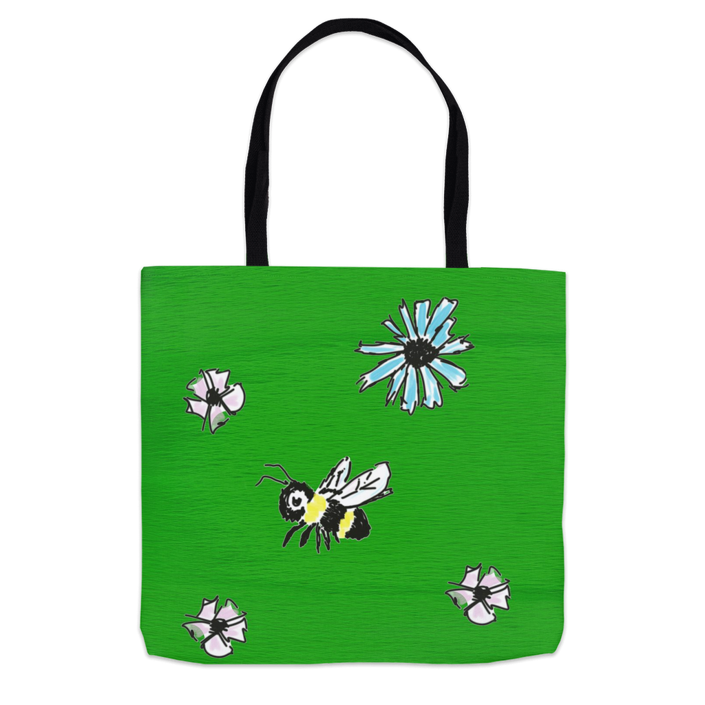 Scratch Drawn Bee Tote Bag Shopping Totes bee tote bag gift for bee lover original art tote bag Scratch Drawn Bee totes zero waste bag