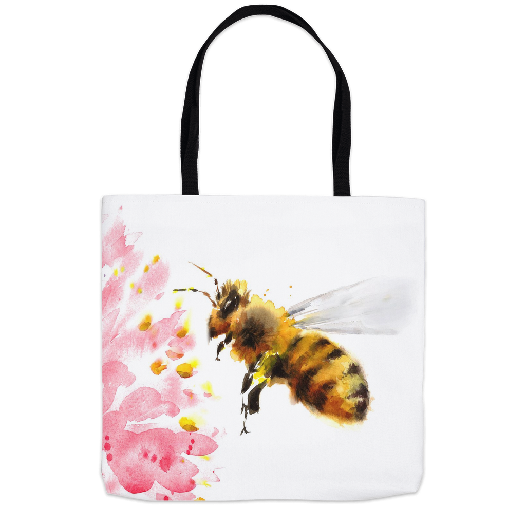 Rustic Bee Gathering Tote Bag 18x18 inch Shopping Totes bee tote bag gift for bee lover gifts original art tote bag totes zero waste bag