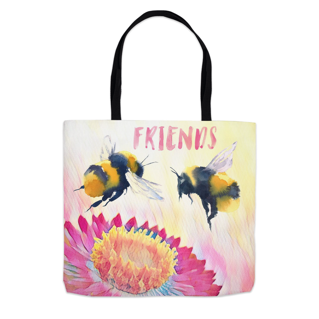 Cheerful Bee Friends Tote Bag Shopping Totes bee tote bag gift for bee lover gifts original art tote bag totes zero waste bag