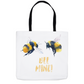 Rustic Bee Mine Tote Bag Shopping Totes bee tote bag gift for bee lover gifts original art tote bag totes zero waste bag