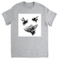 Ink Wash Bumble Bees Unisex Adult T-Shirt Sport Grey Shirts & Tops apparel Ink Wash Bumble Bees