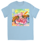 Bees Talking it Over Unisex Adult T-Shirt Light Blue Shirts & Tops apparel Bees Talking it Over