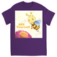 Pastel Bee Yourself Unisex Adult T-Shirt Purple Shirts & Tops apparel