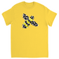 Graphic Bee Unisex Adult T-Shirt Daisy Shirts & Tops