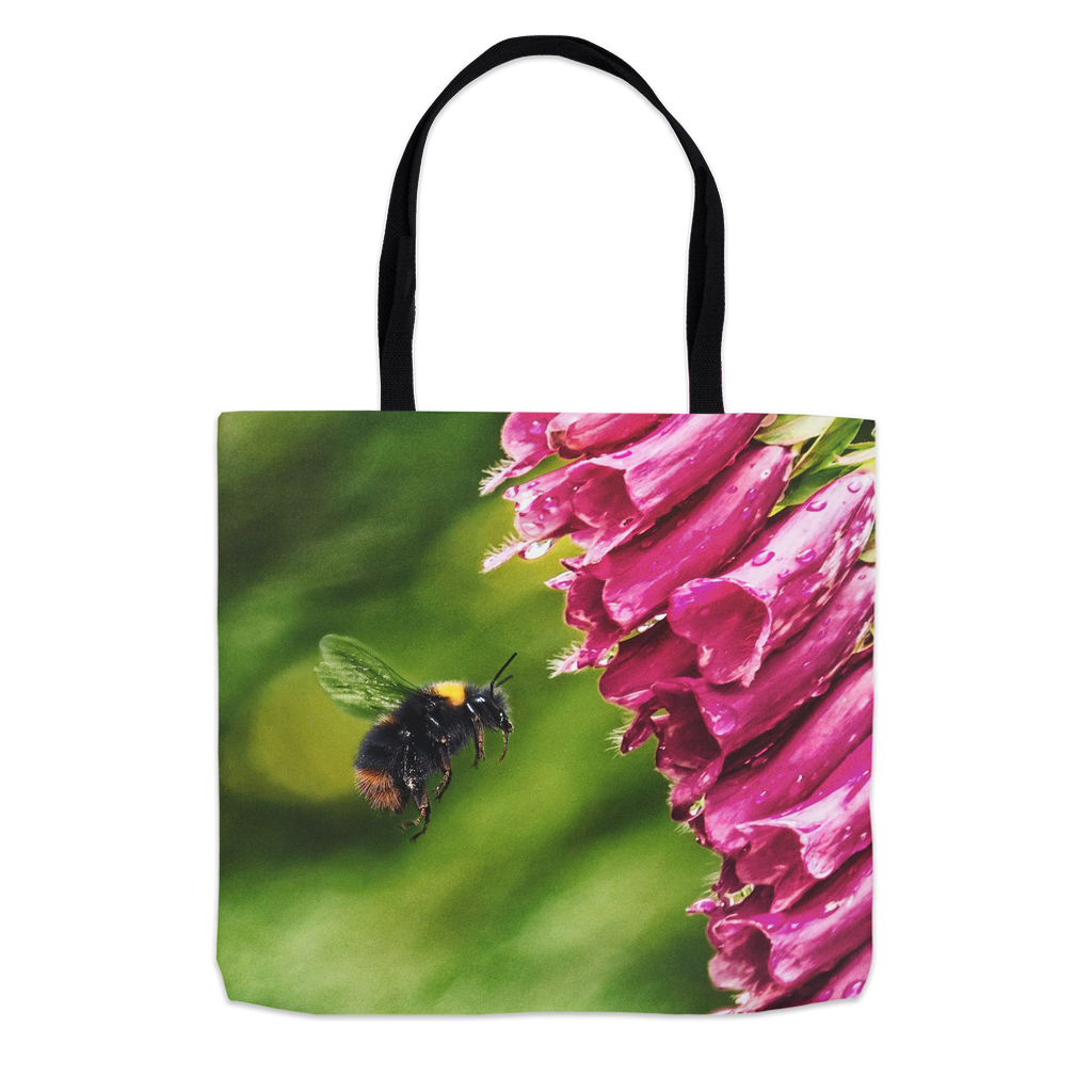 Bees & Bells Tote Bag Shopping Totes bee tote bag gift for bee lover gifts original art tote bag totes zero waste bag