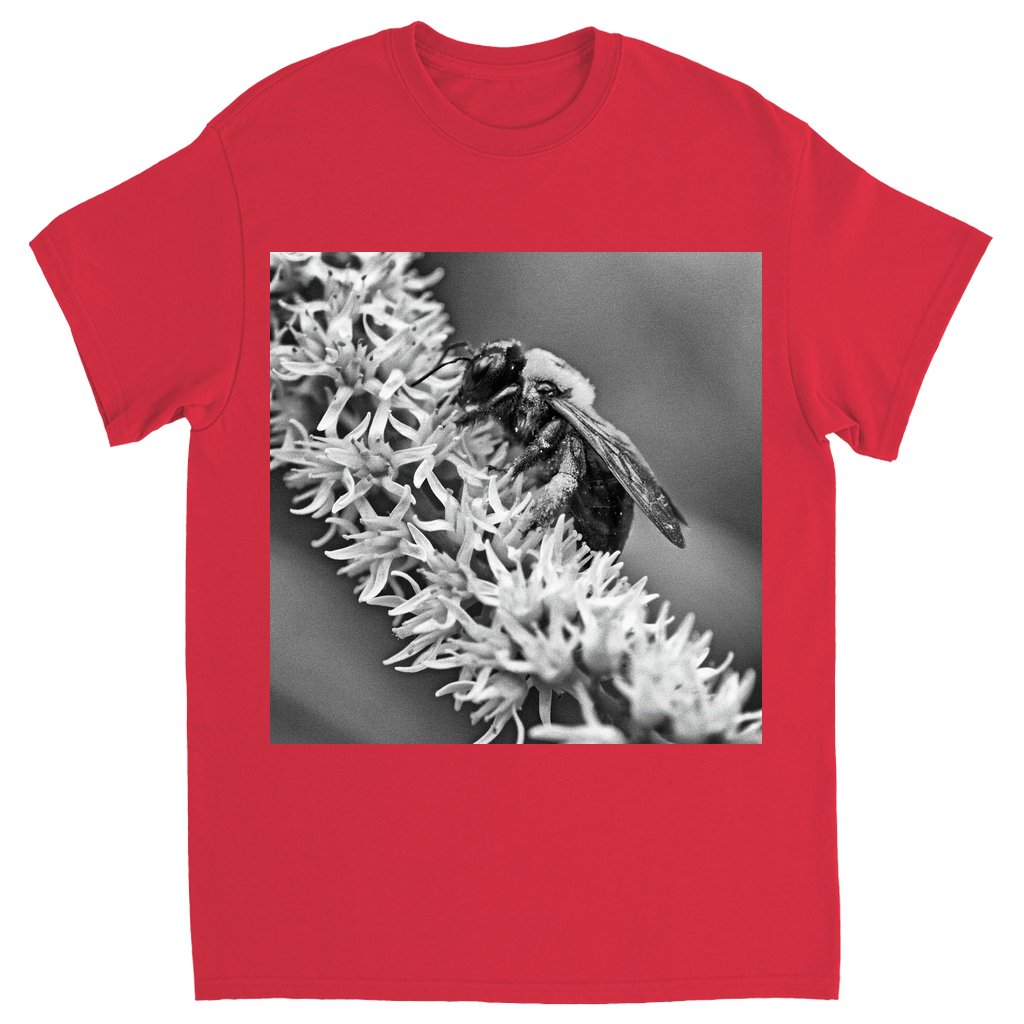 B&W Bee Unisex Adult T-Shirt Red Shirts & Tops apparel