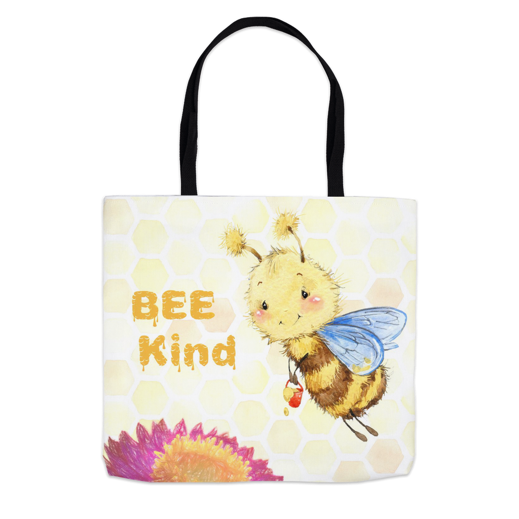 Pastel Bee Kind Tote Bag 13x13 inch Shopping Totes bee tote bag gift for bee lover gifts original art tote bag totes zero waste bag