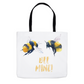 Rustic Bee Mine Tote Bag Shopping Totes bee tote bag gift for bee lover gifts original art tote bag totes zero waste bag