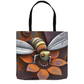 Rusted Bee 14 Tote Bag Shopping Totes bee tote bag gift for bee lover original art tote bag Rusted Metal Bee 14 totes zero waste bag