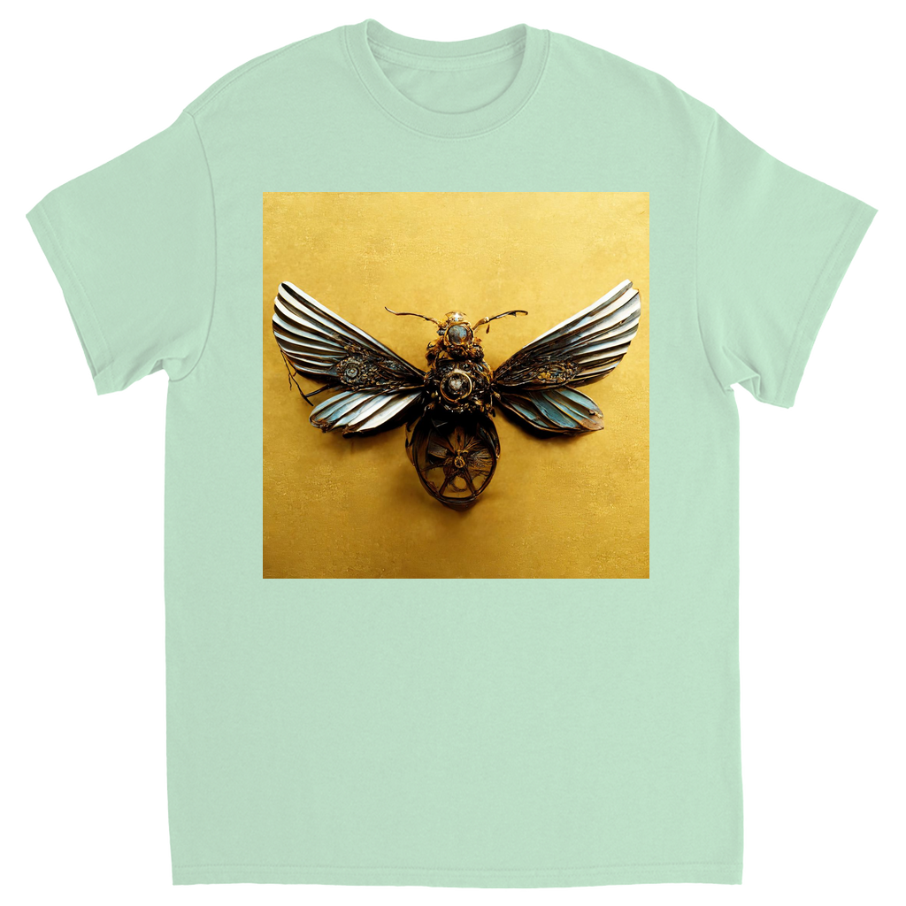 Vintage Metal Bee Unisex Adult T-Shirt Mint Shirts & Tops apparel Steampunk Jewelry Bee
