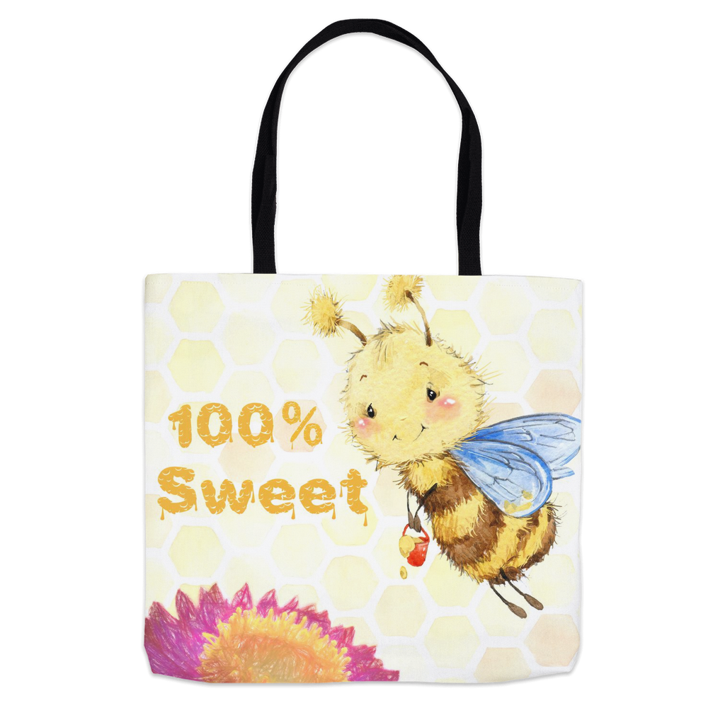 Pastel 100% Sweet Tote Bag Shopping Totes bee tote bag gift for bee lover gifts original art tote bag totes zero waste bag