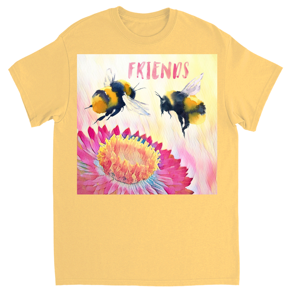 Cheerful Friends Unisex Adult T-Shirt Yellow Haze Shirts & Tops apparel