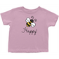 Bee Happy Toddler T-Shirt Pink Baby & Toddler Tops apparel