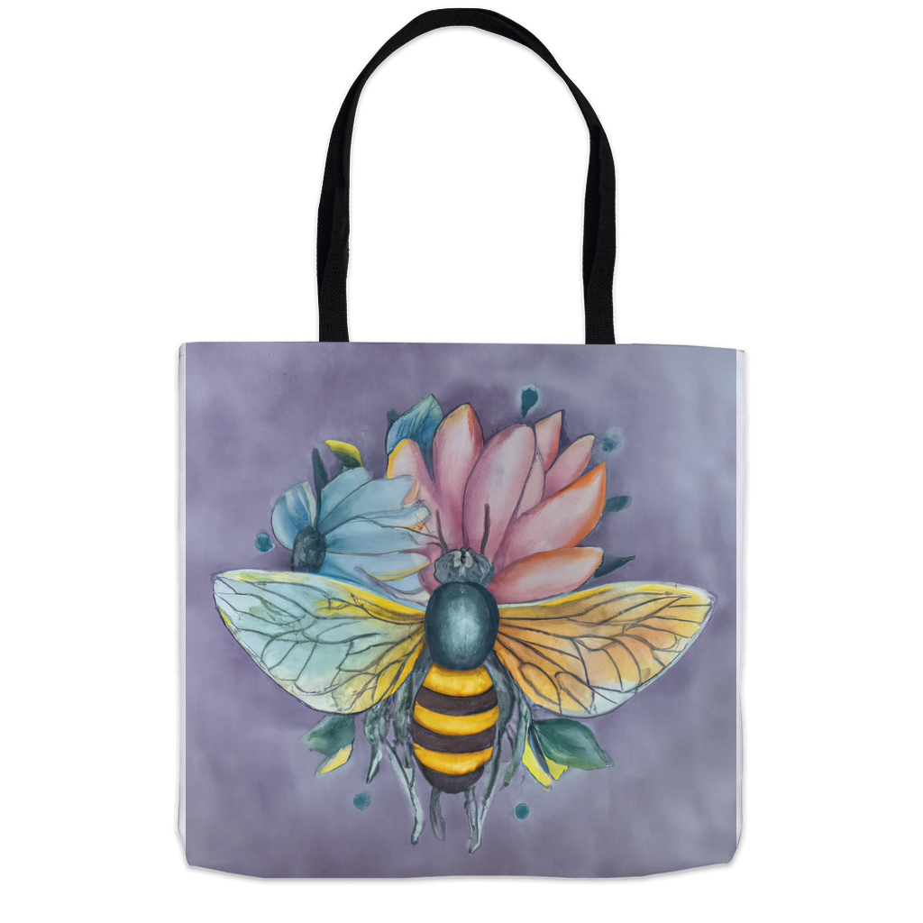 Pastel Dreams Bee Tote Bag Shopping Totes bee tote bag gift for bee lover original art tote bag Pastel Dreams Bee totes zero waste bag