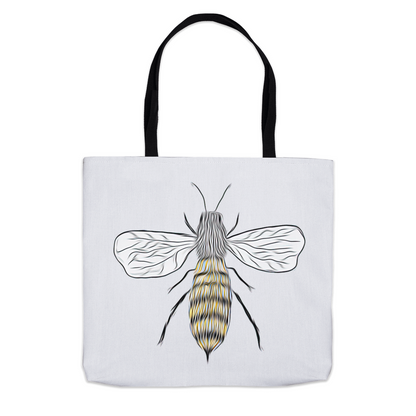 Furry Pet Bee Tote Bag 13x13 inch Shopping Totes bee tote bag gift for bee lover gifts original art tote bag totes zero waste bag