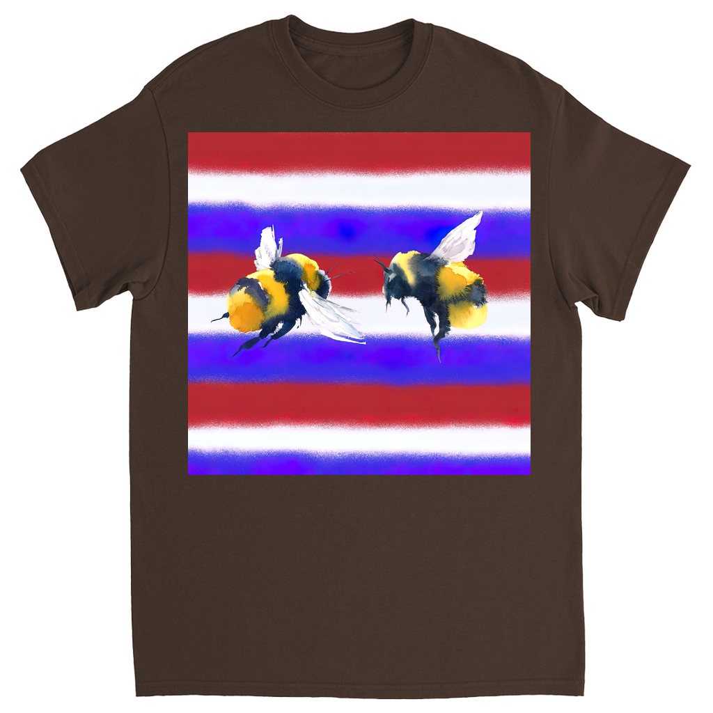 American Bees Unisex Adult T-Shirt Dark Chocolate Shirts & Tops apparel