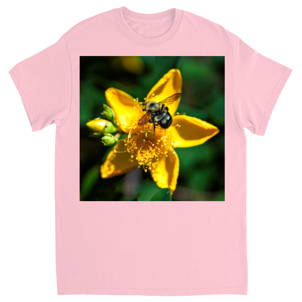Sun Kissed Bee Unisex Adult T-Shirt Light Pink Shirts & Tops apparel