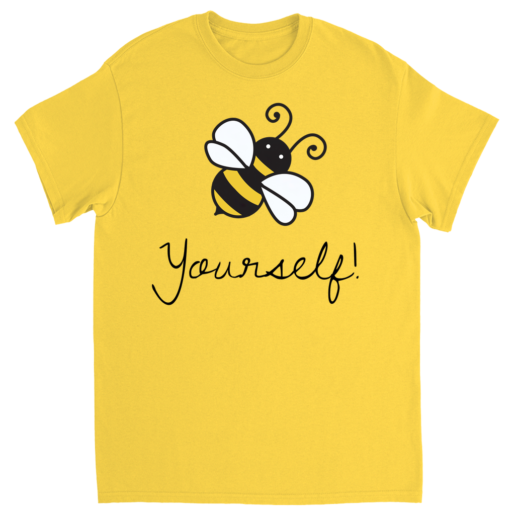 Bee Yourself Unisex Adult T-Shirt Daisy Shirts & Tops apparel