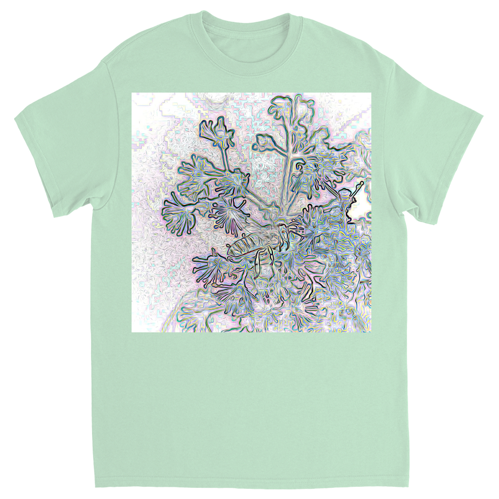 Fairy Tale Bee in Purple Unisex Adult T-Shirt Mint Shirts & Tops apparel