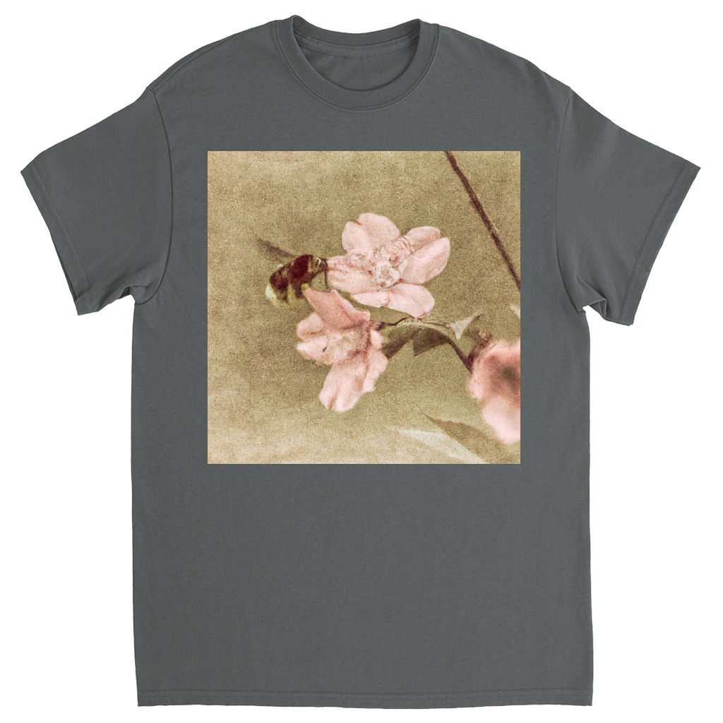 Before Dawn Bee Unisex Adult T-Shirt Charcoal Shirts & Tops apparel Before Dawn Bee