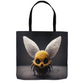 Zombie Bee Halloween Tote Bag Shopping Totes bee tote bag gift for bee lover halloween original art tote bag totes zero waste bag