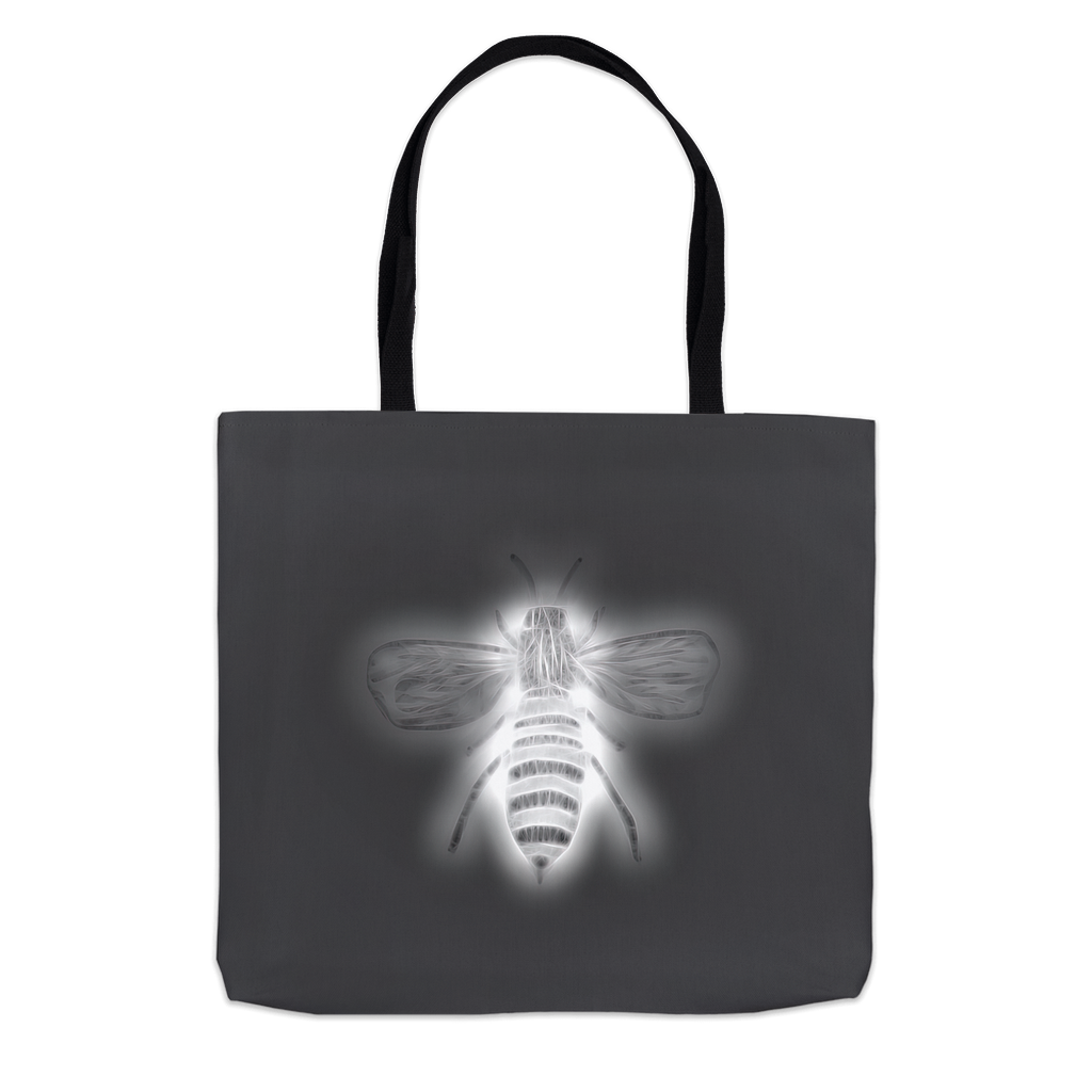 Negative Bee Tote Bag 13x13 inch Shopping Totes bee tote bag gift for bee lover original art tote bag zero waste bag