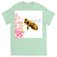 Rustic Bee Gathering Unisex Adult T-Shirt Mint Shirts & Tops apparel