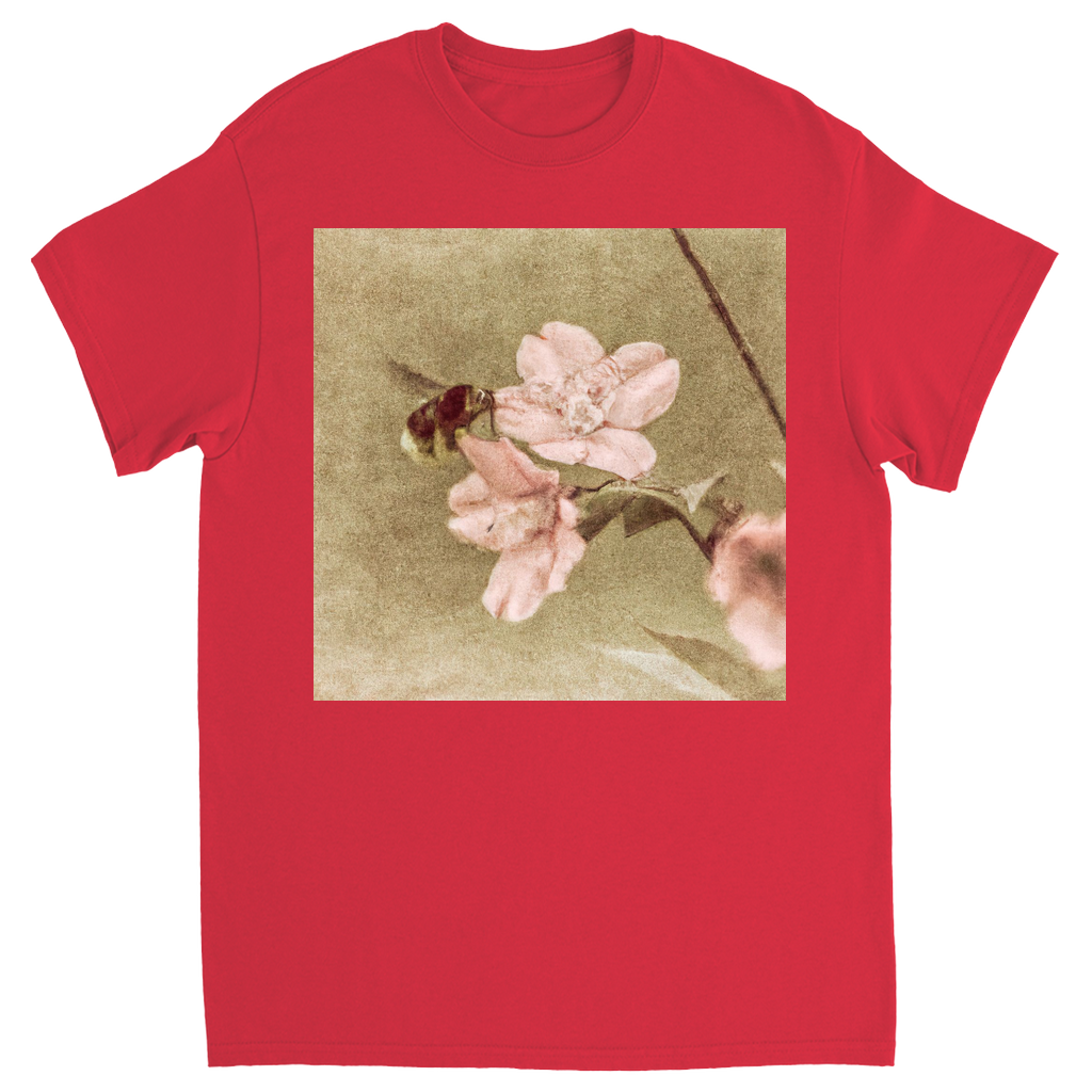 Before Dawn Bee Unisex Adult T-Shirt Red Shirts & Tops apparel Before Dawn Bee